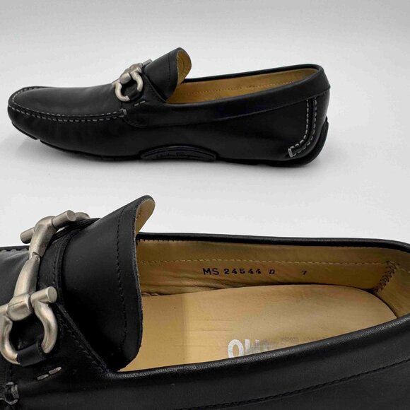 Salvatore Ferragamo Pargi Black Leather Size 7 main image 6